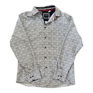 Silver Stone Black and White Paisley Button Down Shirt-NWOT